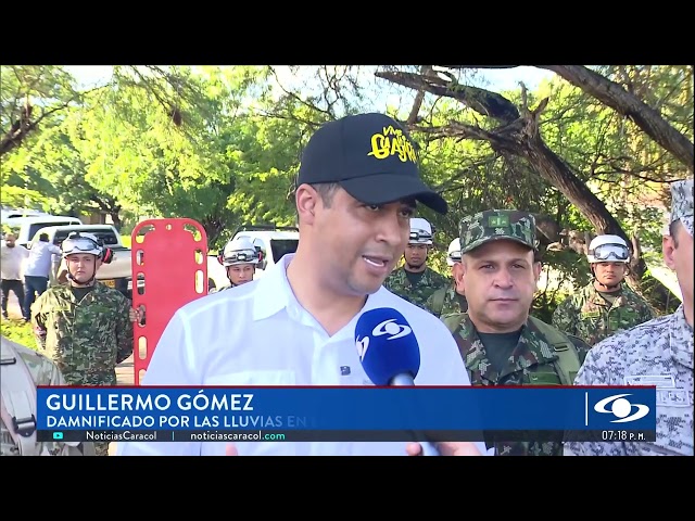 ⁣En helicóptero trasladarán a enfermos que quedaron atrapados en inundaciones en la Alta Guajira