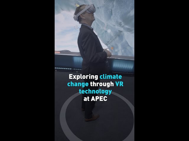 ⁣Exploring climate change through VR technology at APEC