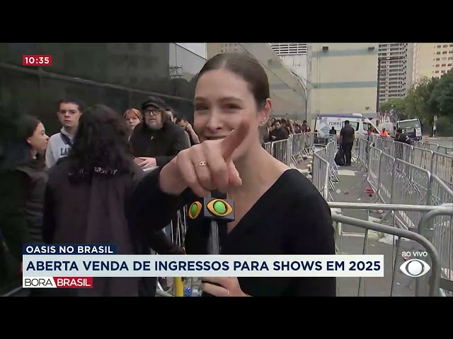 ⁣Fila do Oasis tem até vocalista da banda Cachorro Grande