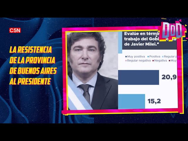 ⁣DURO DE DOMAR | CRECE la evaluación NEGATIVA de MILEI