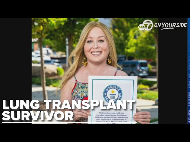 ⁣Double lung transplant recipient from Arkansas donor holds Guinness World Record