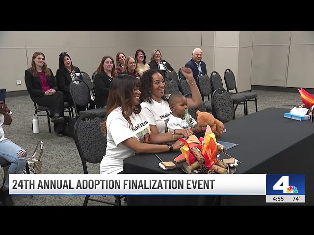 ⁣More than 100 childern adopted at finalization event in San Bernardino