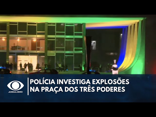 ⁣[AO VIVO] POLÍCIA INVESTIGA EXPLOSÕES NA PRAÇA DOS TRÊS PODERES