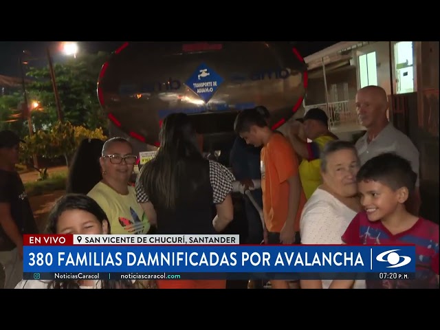 ⁣Avalancha en Santander deja 380 familias damnificadas