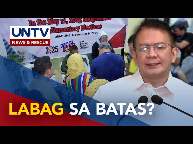 ⁣Ilang probisyon sa BARMM Election Code at IRR, labag sa Saligang Batas—SP Escudero