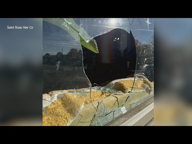 ⁣Lakewood salon reacts to smashed windows during Halloween break-in