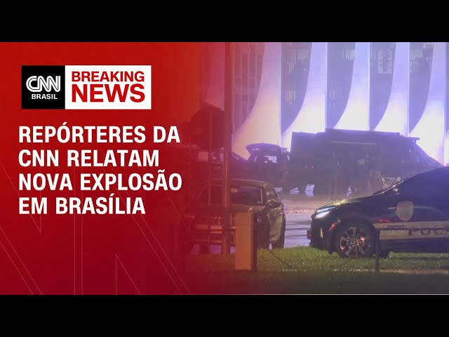 ⁣Repórteres da CNN relatam nova explosão em Brasília | BREAKING NEWS