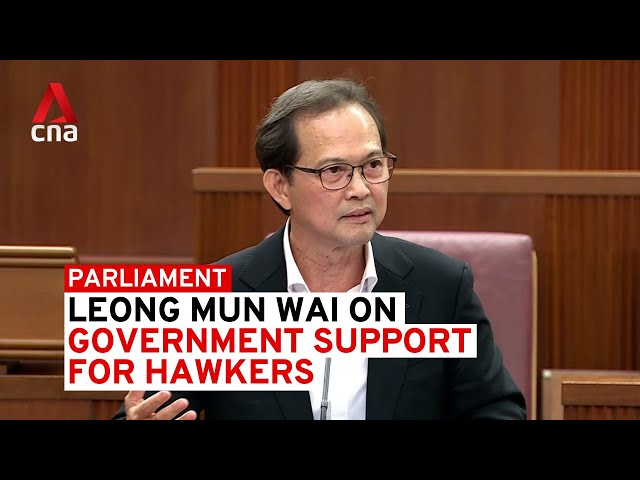 ⁣Onus now on government to consider suggestions to provide better support for hawkers: Leong Mun Wai