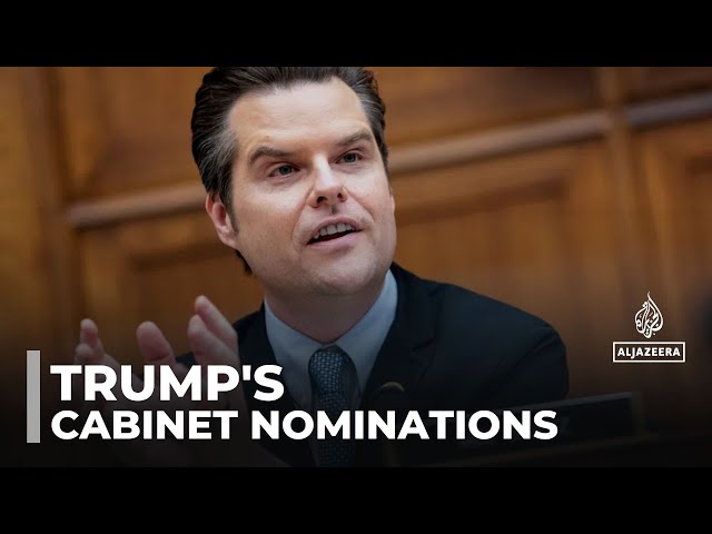 ⁣Trump's cabinet nominations: Rubio, Gaetz and Gabbard picked for top posts