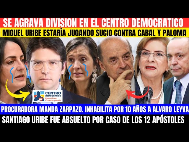 ⁣FUERTE DIVISIÓN DENTRO DEL CENTRO DEMOCRÁTICO.PROCURADORA INHABILITA A LEYVA POR 10 AÑOS.URIBE LIBRE