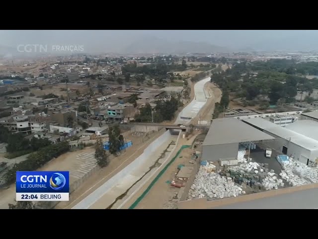 ⁣Projet de protection contre les inondations entrepris par la Chine à Lima