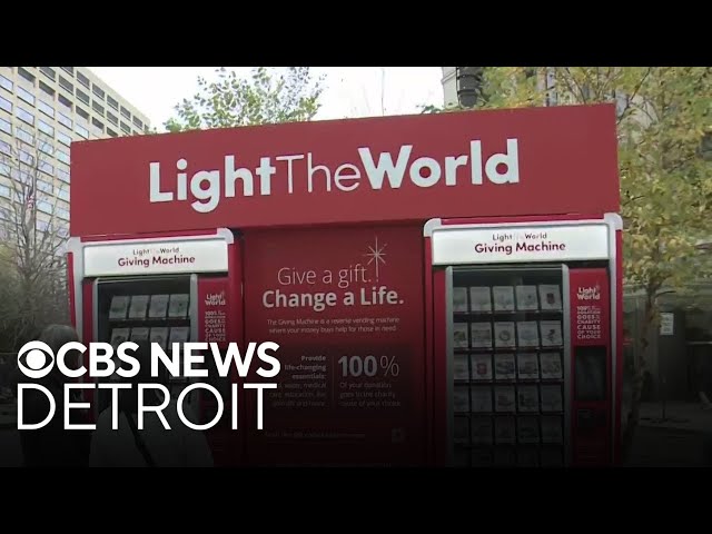 ⁣Giving Machine allows Metro Detroiters to give back through a push of a button