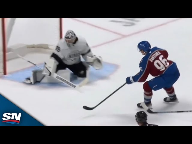 ⁣Avalanche's Cale Makar Feeds Mikko Rantanen For Sweet Breakaway Goal vs. Kings