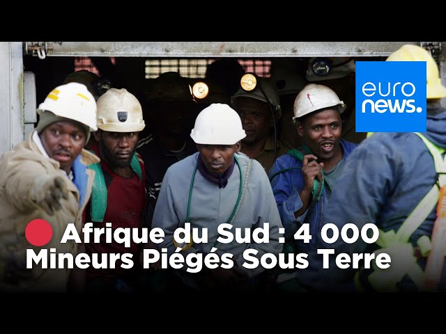 ⁣ EN DIRECT | Afrique du Sud : 4 000 mineurs illégaux piégés sous terre à Stilfontein