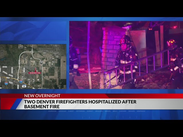 ⁣2 firefighters hospitalized after fire