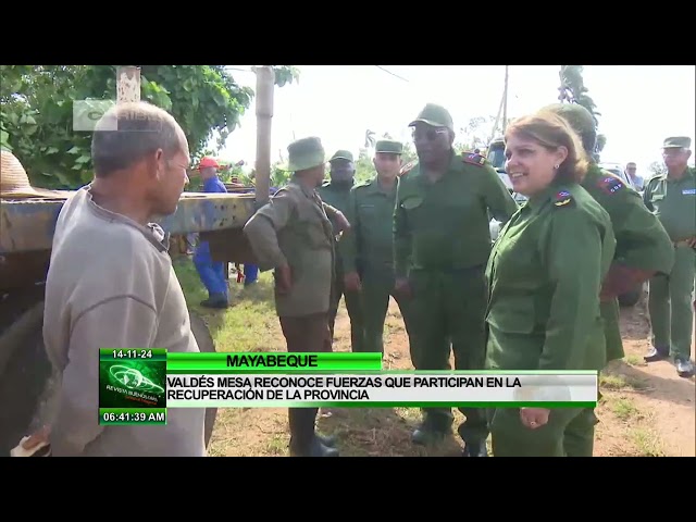 ⁣Cuba: Reconocen avances de la recuperación en Mayabeque