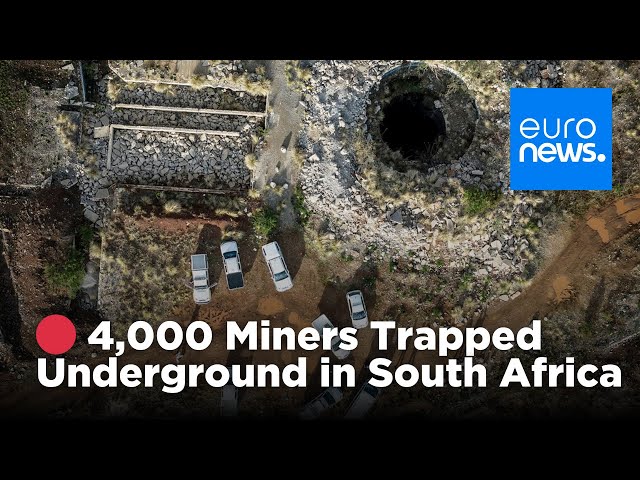 ⁣ LIVE | Trapped miners in South Africa: Over 4,000 illegal miners await rescue in Stilfontein