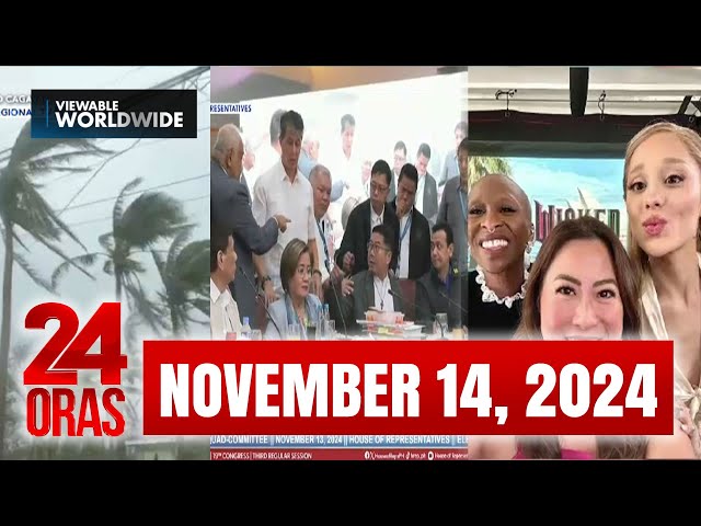 ⁣24 Oras Express: November 14, 2024 [HD]