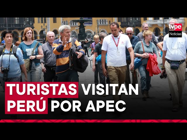 ⁣APEC 2024: turistas visitan el Perú durante el foro económico