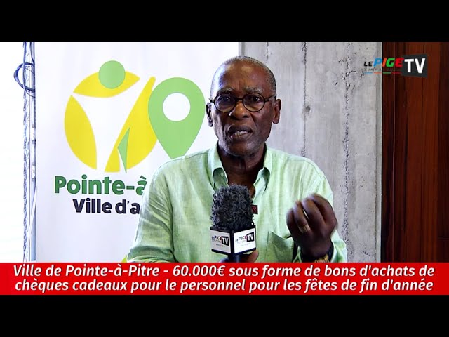 ⁣Ville de Pointe-à-Pitre : 60 000€ de chèques cadeaux pour le personnel pour les fêtes de fin d'