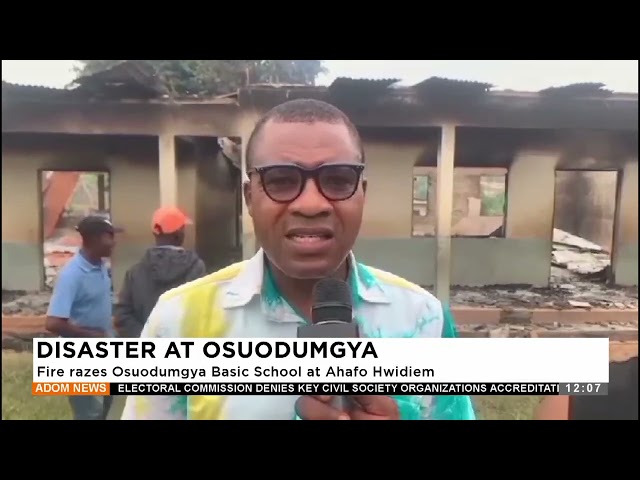 ⁣Disaster at Osuodumgya - Fire razes Osudumgya School at Ahafo Hwidiem (14-11-24)