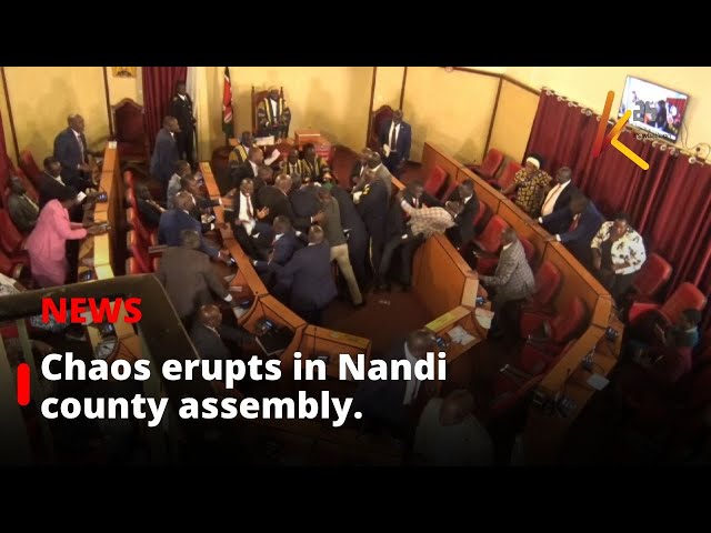 ⁣Chaos Erupts in Nandi County Assembly Over Ad Hoc Committee Report on Development and Fund Misuse.