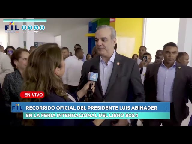 ⁣#SegundaEmisión| Recorrido del presidente Abinader por La Feria del Libro 2024