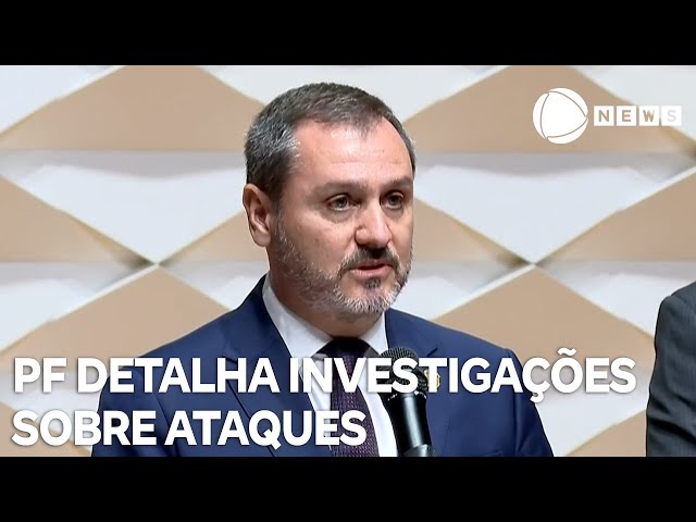 ⁣PF detalha investigações sobre ataques na Praça dos Três Poderes