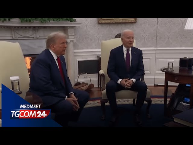 ⁣Biden e Trump, l'incontro alla Casa Bianca