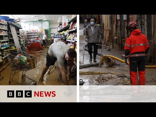 ⁣Thousands evacuated as Málaga hit with torrential rain following Spain deadly floods | BBC News