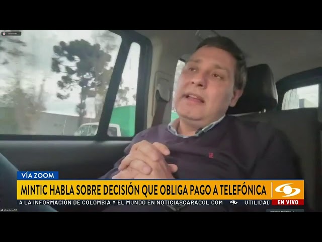 ⁣Ministro de las TIC se pronuncia sobre pago a la compañía Telefónica