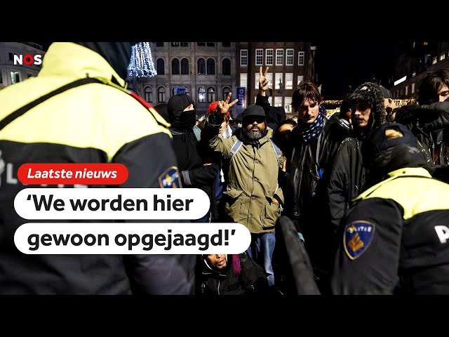 ⁣ME gebruikt geweld tegen demonstranten na protest Amsterdam