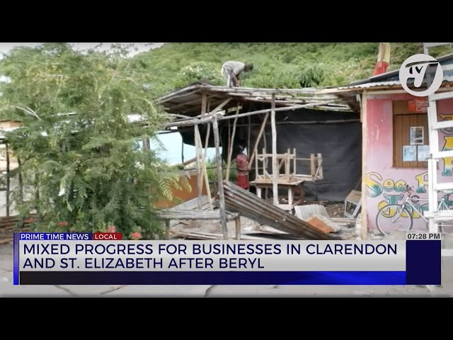 ⁣Mixed Progress for Businesses in Clarendon and St. Elizabeth after Beryl | TVJ News