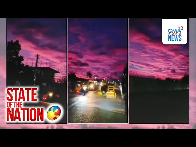 ⁣Kalangitan sa Catanduanes, naging kulay violet | SONA