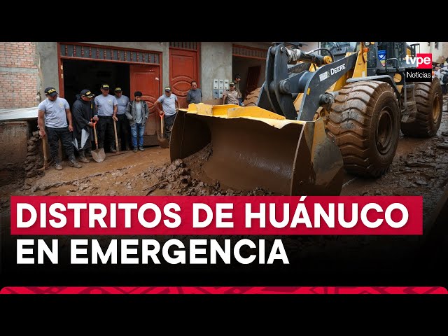 ⁣Huaicos en Huánuco: Gobierno declara en estado de emergencia distritos de Amarilis y Pillco Marca