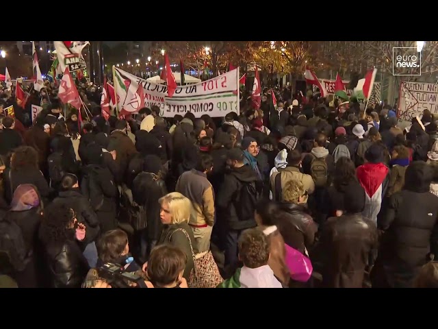 ⁣ EN DIRECT | Manifestation pro-palestinienne à Paris avant le match France-Israël