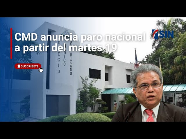 ⁣Colegio Médico anuncia paro nacional a partir del martes 19