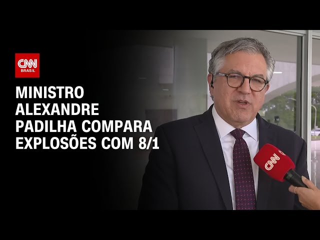 ⁣Ministro Alexandre Padilha compara explosões com 8/1 | CNN 360º