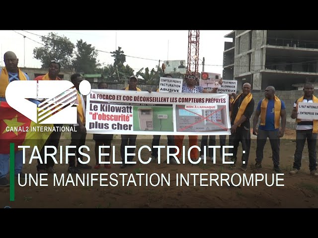 ⁣TARIFS ELECTRICITE : UNE MANIFESTATION INTERROMPUE