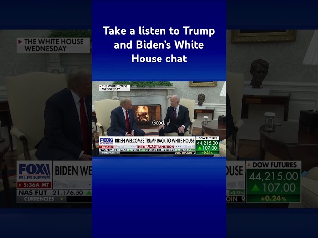 ⁣Trump and Biden restore presidential tradition through symbolic meeting at White House #shorts