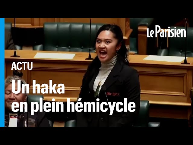 ⁣Des élus maoris lancent un haka en plein Parlement contre un projet de loi