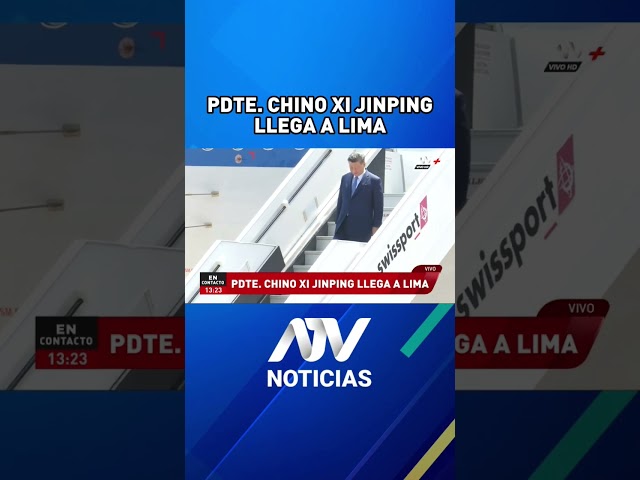 ⁣XI JINPING LLEGA A LIMA #atvnoticias #xijingping #apec