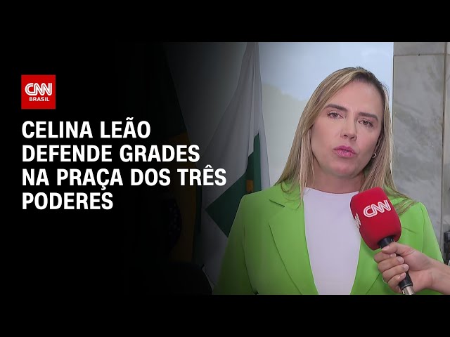 ⁣Celina Leão defende grades na Praça dos Três Poderes | CNN 360º