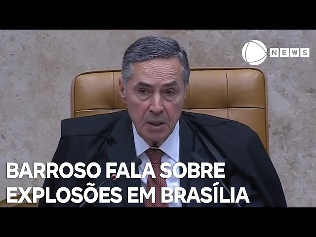 ⁣Presidente do STF fala sobre explosões em Brasília