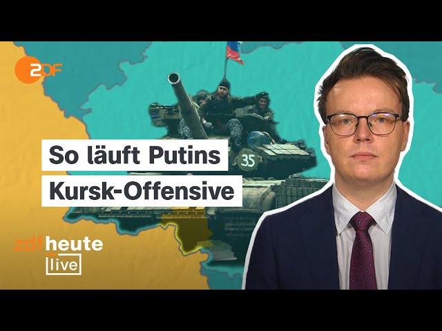 ⁣50.000 russische Soldaten in Kursk – was Putins Offensive mit Trump zu tun hat | ZDFheute live