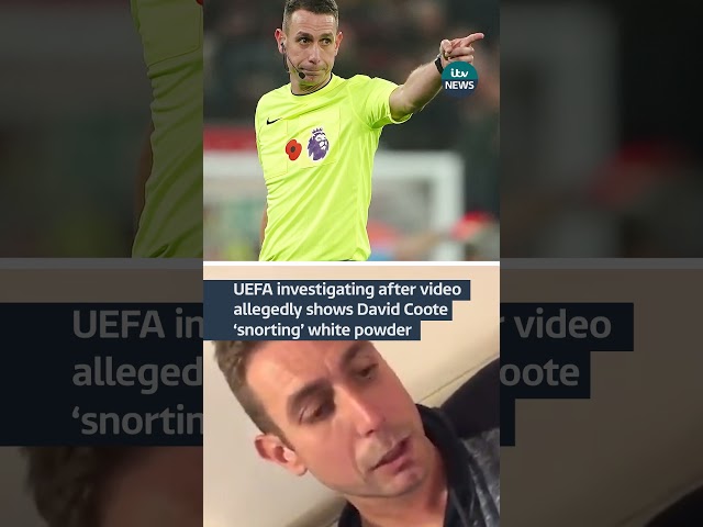 ⁣UEFA investigating after video allegedly shows David Coote ‘snorting’ white powder | ITV News