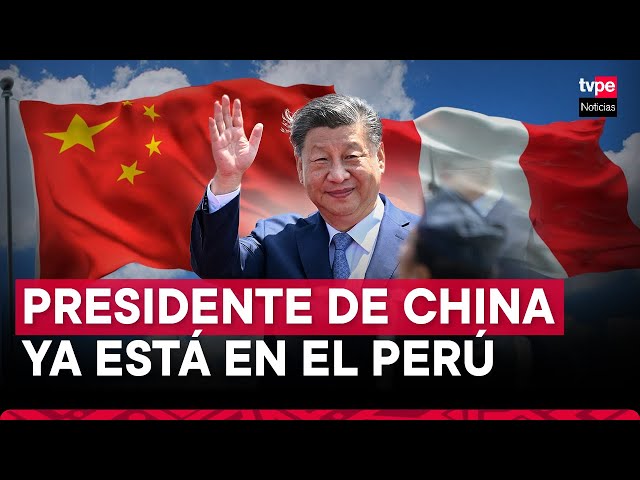 ⁣Presidente de China, Xi Jinping, llegó a nuestro país para participar en APEC Perú 2024