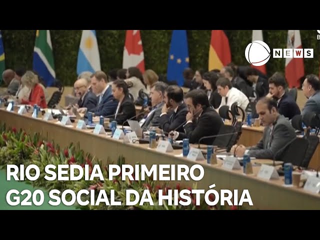 ⁣Rio de Janeiro sedia cúpula do primeiro G20 social da história