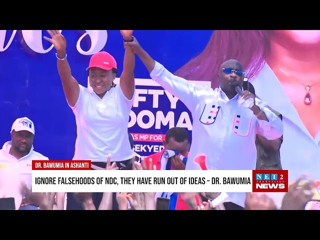 ⁣Dr. Bawumia Urges Ghanaians to Dismiss NDC 'Falsehoods,' Secures Strong Support in Ejura o