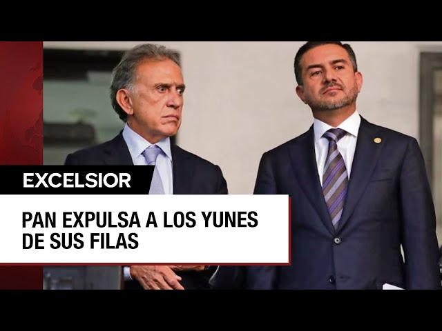 ⁣PAN expulsa del partido a Miguel Ángel Yunes Márquez y a su padre